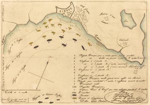 Plan du Combat de Sinope (Plano da Batalha de Sinope) de Charles Meryon