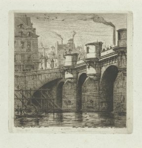 Pont-Neuf over de Seine em Parijs
A Pont-Neuf
Eaux-Fortes sobre Paris (título da série) de Charles Meryon
