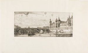 Pont au Change, Paris de Charles Meryon