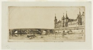 Pont au Change, Paris de Charles Meryon