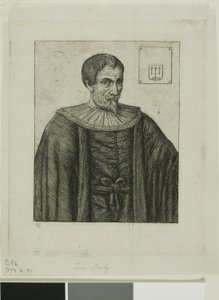 Retrato de Jean Besly, historiador de Charles Meryon