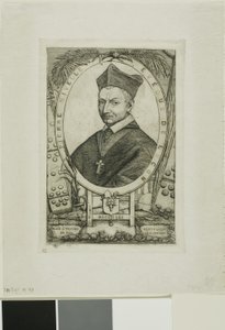 Retrato de Pierre Nivelle, Bispo de Luzon de Charles Meryon