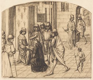 Présentation du Valère Maxime au Rois Louis XI (O impressor Valerius Maximus sendo apresentado ao rei Luís XI) de Charles Meryon