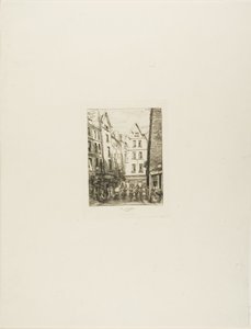 Rue Pirouette em Les Halles, Paris de Charles Meryon