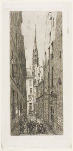 Rue des Chantres, Paris de Charles Meryon