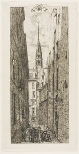 Rue des Chantres, Paris de Charles Meryon