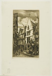 Rue des Toiles, Bourges de Charles Meryon