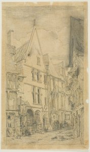 Rue des Toiles, Bourges de Charles Meryon