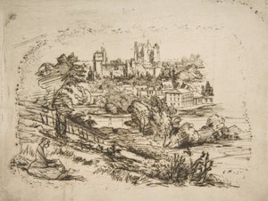 Ruínas do Château de Pierrefonds Ruínas do Château de Pierrefonds, depois de Viollet-le-Du..., 1858. de Charles Meryon