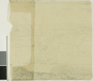 Estude para São Francisco, seção centro-direita de Charles Meryon