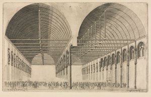 A Antecâmara do Palácio da Justiça, Paris, 1855. de Charles Meryon