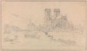 A abside da Notre-Dame, em Paris