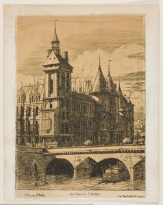 A Torre do Relógio, Paris de Charles Meryon