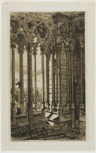 A Galeria de Notre-Dame, Paris de Charles Meryon