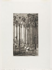A Galeria de Notre-Dame, Paris de Charles Meryon