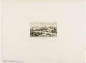 A pequena colônia francesa em Akaroa, 1845 de Charles Meryon