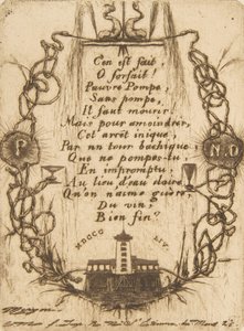 A pequena placa da Bomba de Nôtre-Dame, 1854. de Charles Meryon