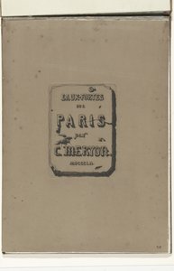 Titelblad no álbum Eaux-fortes sur Paris
Etchings on Paris (título da série) de Charles Meryon