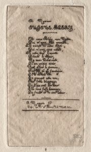 Versos a Eugène Bléry, 1854. de Charles Meryon