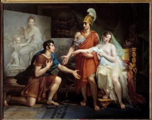 Alexandre o Grande a dar Campaspe a Apelles de Charles Meynier