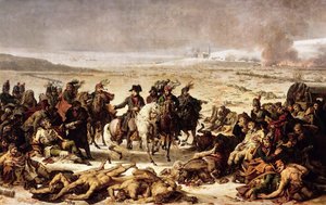 Napoleão no campo de batalha de Eylau, 9 de fevereiro de 1807