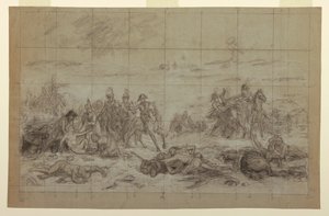 Estudo para "Napoleão em Eylau" de Charles Meynier