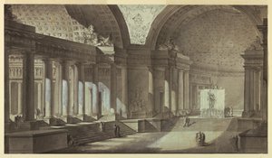 Fantasia arquitetônica: Templo de Atena Interior