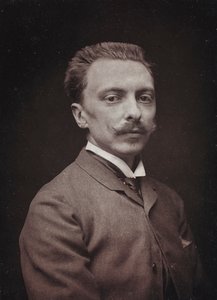Álbum Artístico e Biográfico, 5º ano, salão 1885; retrato do pintor francês Alfred Paul Mary de Richemont (1857-1911)