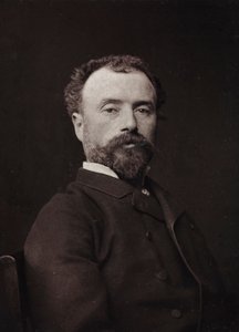 Álbum Artístico e Biográfico, 5º ano, salão 1885; retrato do pintor francês Hippolyte Dominique Berteaux (1843-1926)