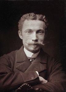 Álbum Artístico e Biográfico, 5º ano, salão 1885; retrato do pintor Raoul de Pibrac (1852-1937)