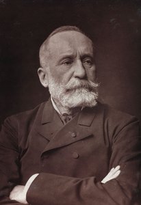 Álbum Artístico e Biográfico, 6º ano, Salão 1885; retrato do pintor francês Pierre Puvis de Chavannes (1824-1898)