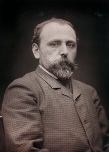 Álbum Artístico e Biográfico, 6º ano, Salão 1885; retrato do pintor Edouard Jean Dambourgez (1844-1931)