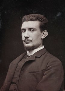 Álbum Artístico e Biográfico, 6º ano, Salão 1885; retrato do pintor Henri Laurent Desrousseaux (1862-1906)