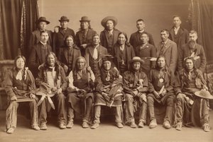 Delegação Sioux, 1891 (foto) de Charles Milton Bell