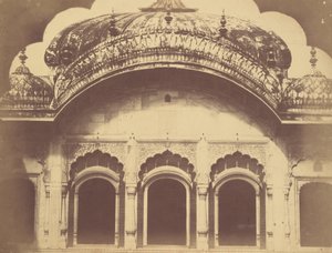 (xterior do Trono de Cristal no Dewan-i-Khas