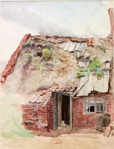 Casa dos Pescadores (bodycolour) de Charles Napier Hemy