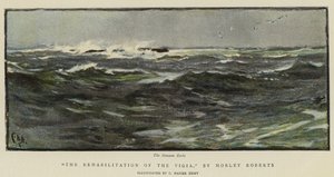 Ilustração para a reabilitação do Vigia, por Morley Roberts de Charles Napier Hemy