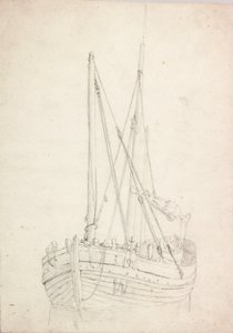 Estudo do barco de pesca de Charles Napier Hemy