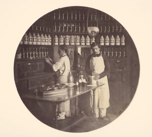 Asilo imperial de Vincennes, a farmácia de Charles Nègre