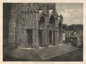 Catedral de Chartres. Pórtico do Sul. de Charles Nègre
