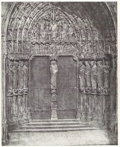 Catedral de Chartres, portal central do transepto sul; O Juízo Final de Charles Nègre