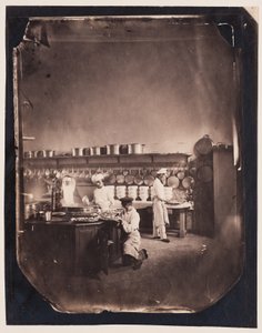 Cozinha do asilo imperial de Vincennes de Charles Nègre