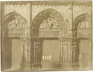 Portal da catedral de Chartres de Charles Nègre