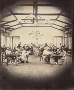 Asilo Imperial de Vincennes, sala de jogos, 1858-59. de Charles Nègre