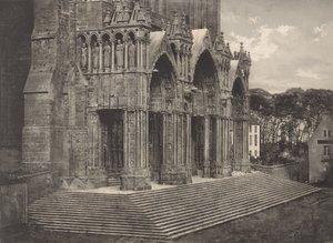 Placa XII Catedral de Chartres, Portico du Midi Placa XII Catedral de Chartres..., 1855. de Charles Nègre