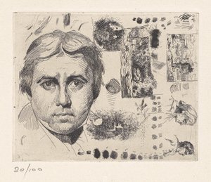 [Retrato de Jean Auguste Dominique Ingres] de Charles Nègre