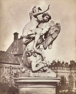 Estátua das Tulherias: G. Marsy et A. Flamen: Borée enlevant Orythie de Charles Nègre