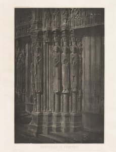 Placa XIII – Catedral de Chartres, Colunas da Estátua na Porta Central da Entrada Real (Placa XIII – Catedral de Chartres, Colunas da Estátua na Porta Central da Entrada Real)