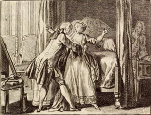 O Orelheiro e o Fixador de Moldes de Charles Nicolas Cochin