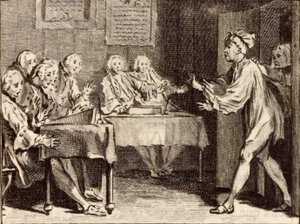 O Rei Candaule e o Mestre da Lei de Charles Nicolas Cochin
